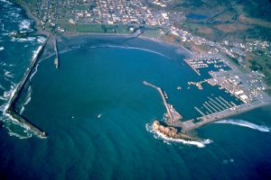 Aerial of Crescent City Harbor