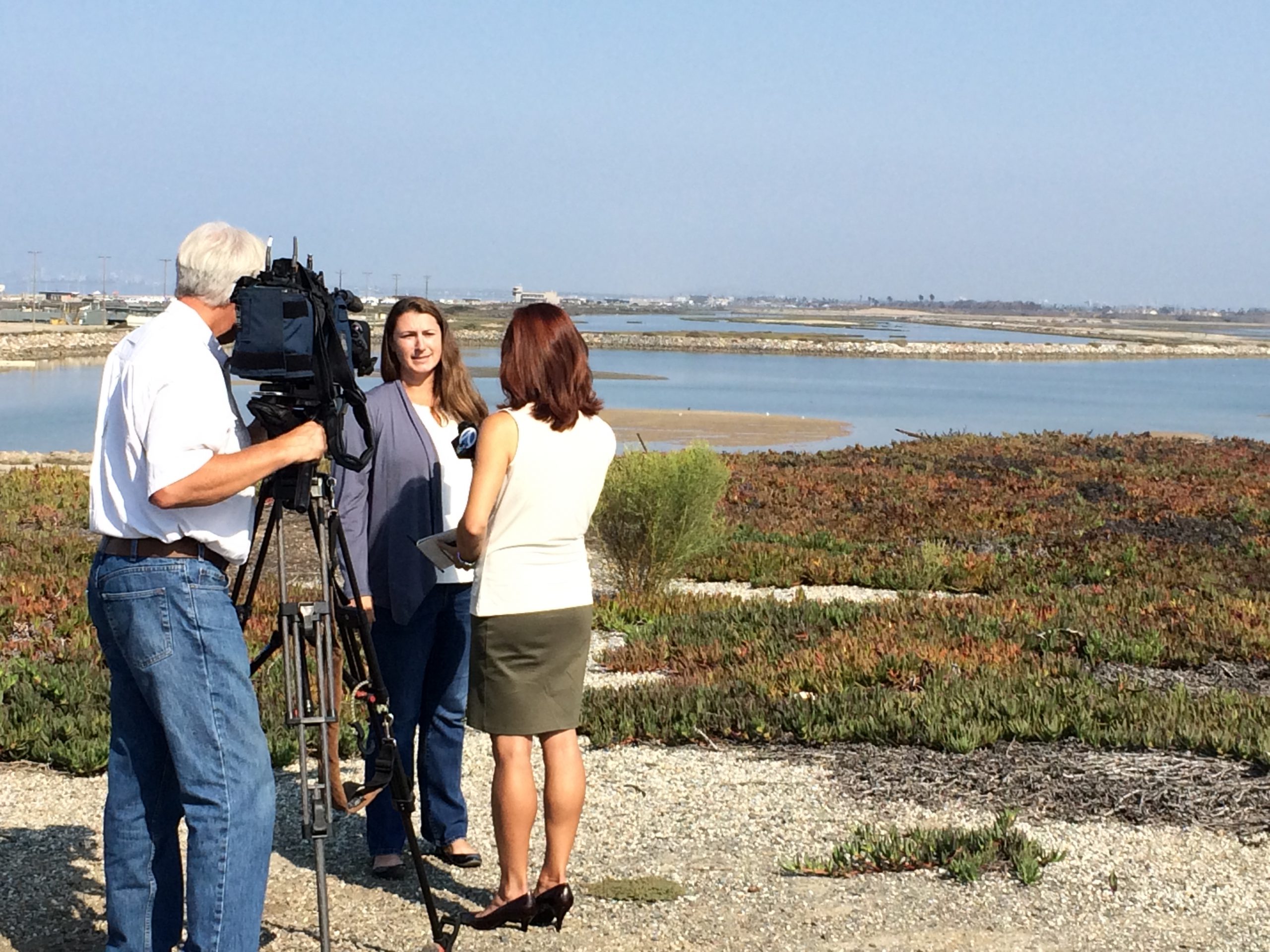 Jennifer Lucchesi, speaking at the 10th anniversary celebration for the Bolsa Chica Lowlands Restoration Project