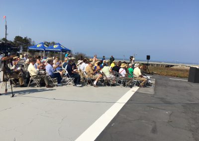 Audience members at the 10th anniversary celebration for the Bolsa Chica Lowlands Restoration Project