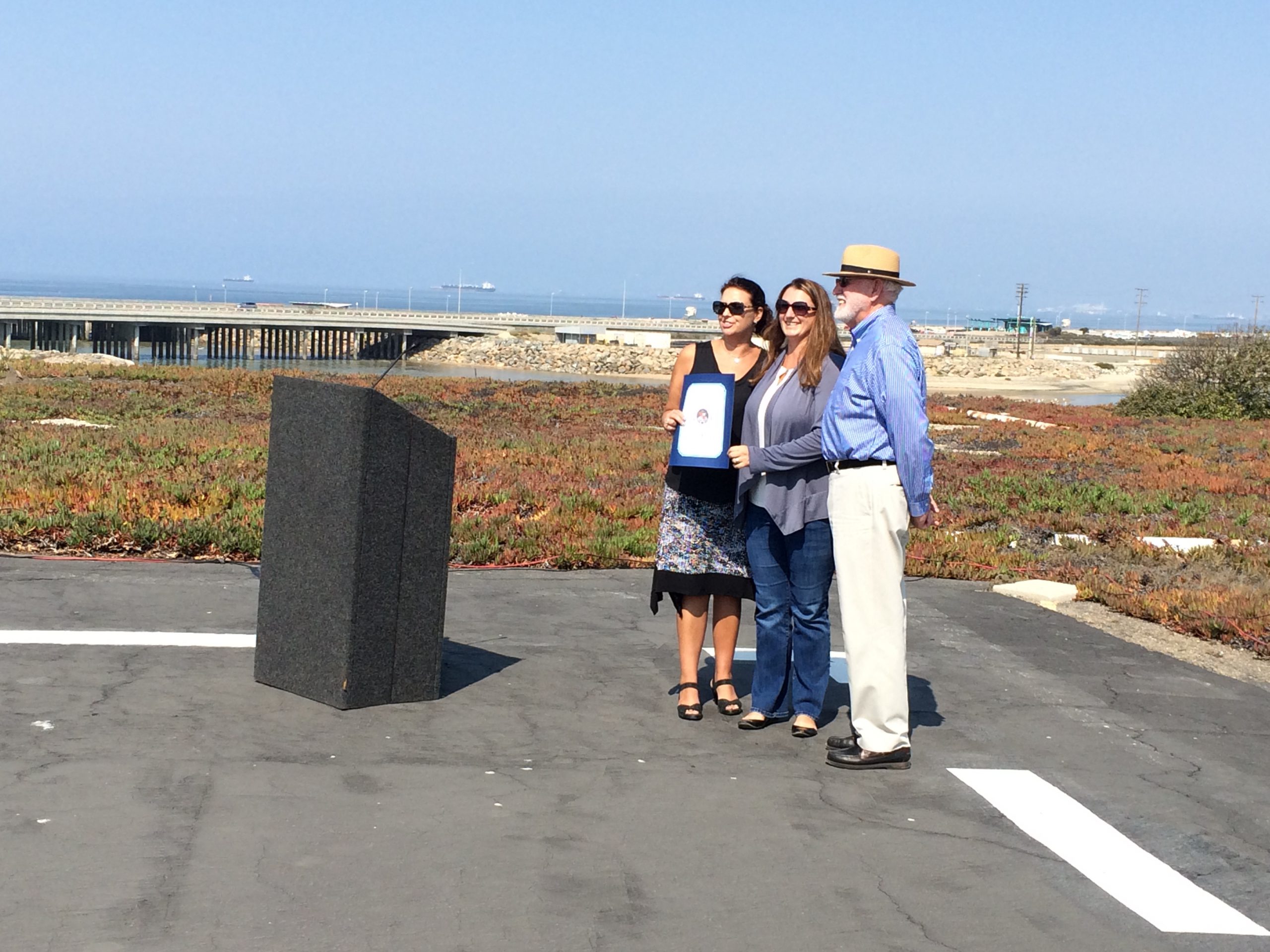 Speakers at the 10th anniversary celebration for the Bolsa Chica Lowlands Restoration Project
