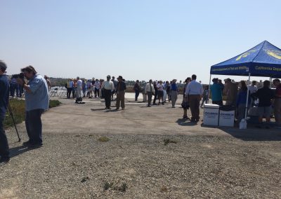 Audience members at the 10th anniversary celebration for the Bolsa Chica Lowlands Restoration Project