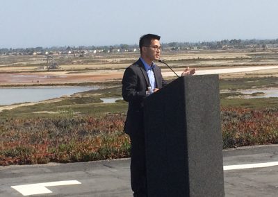 Speaker at the 10th anniversary celebration for the Bolsa Chica Lowlands Restoration Project