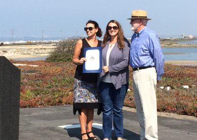 Speakers at the 10th anniversary celebration for the Bolsa Chica Lowlands Restoration Project
