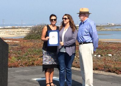 Speakers at the 10th anniversary celebration for the Bolsa Chica Lowlands Restoration Project