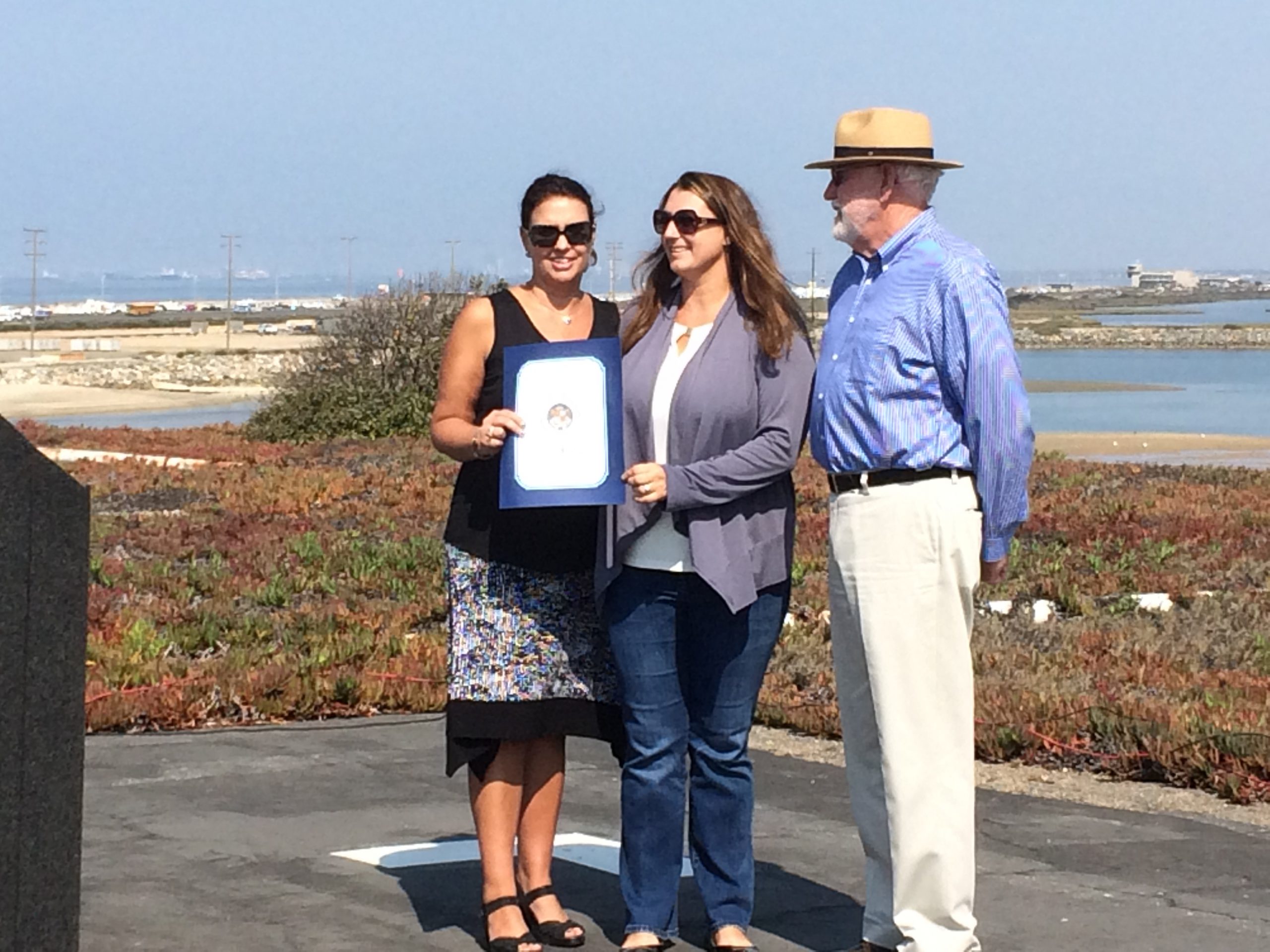 Speakers at the 10th anniversary celebration for the Bolsa Chica Lowlands Restoration Project
