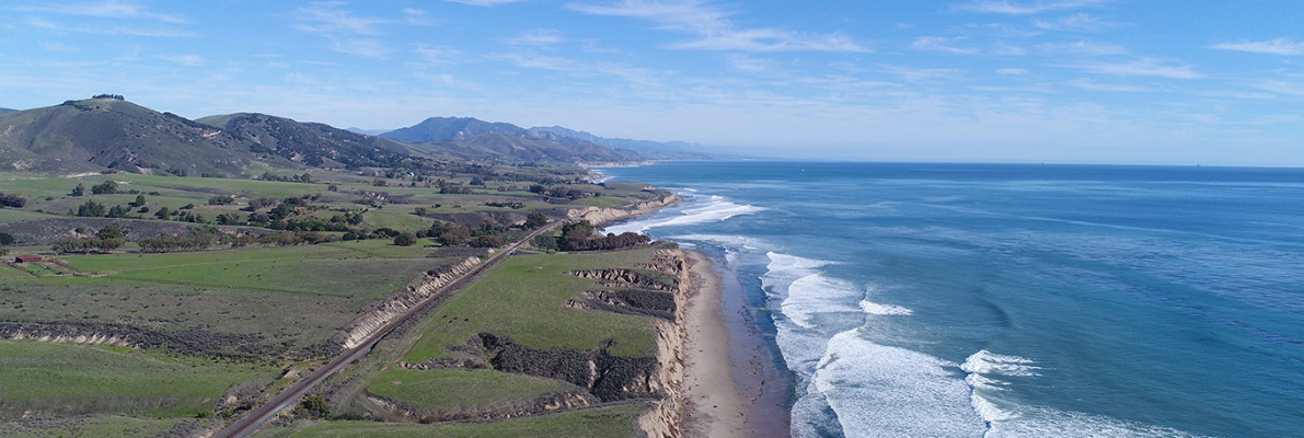 Aerial view of Hollister Ranch, Santa Barbara County