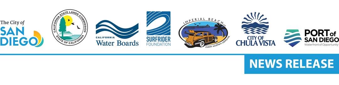 Logos - The City of San Diego, California State Lands Commission, California Water Boards, Surfrider Foundation, Imperial Beach 
