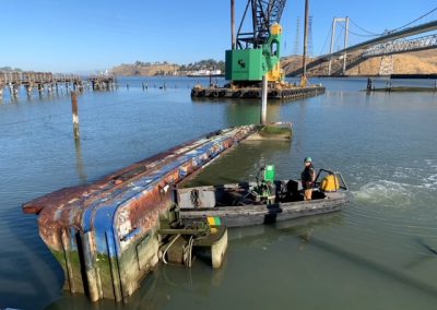 Removal of abandoned vessels in Crockett, CA