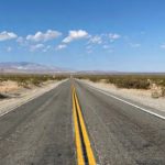 View down the highway in San Bernardino county