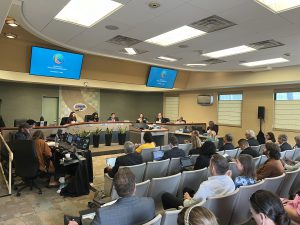 Commissioners and staff of the California State Lands Commission at the October 17, 2024 meeting, held in Imperial City.