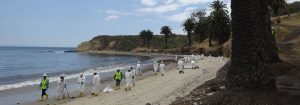 Refugio State Beach cleanup. Photo courtesy of the NRDA