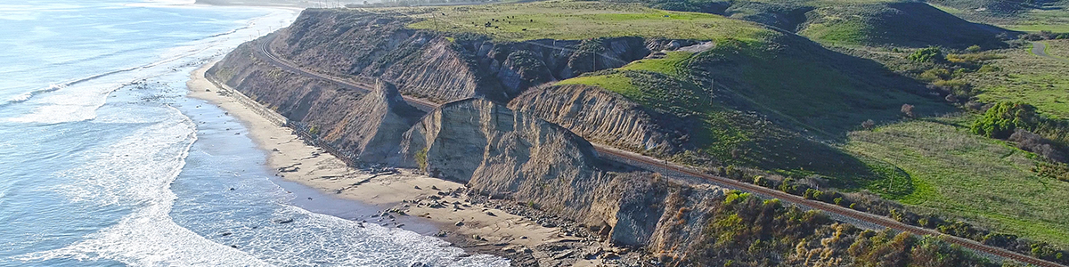 Aerial drone photo of Hollister Ranch beaches