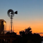 Windmill at sunset. Photo courtesy of Dan Dumas